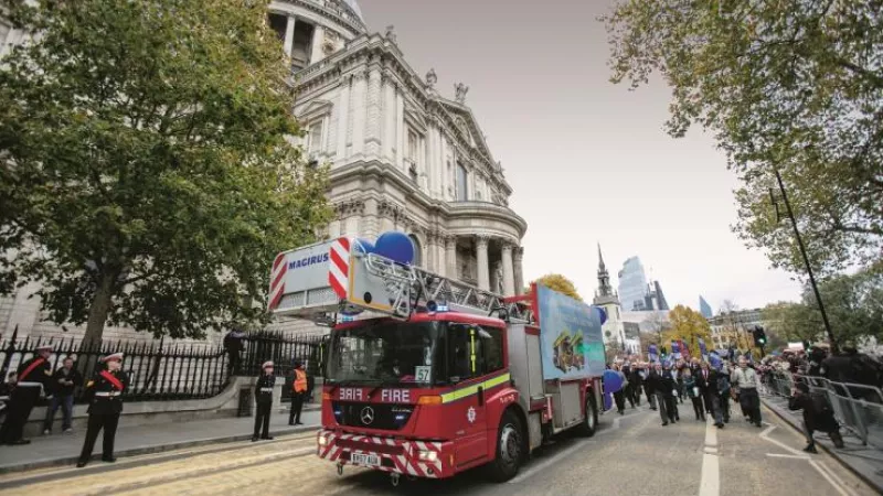 London Fire Brigade's newest piece of kit was unveiled at the Lord Mayor's show in November 2021