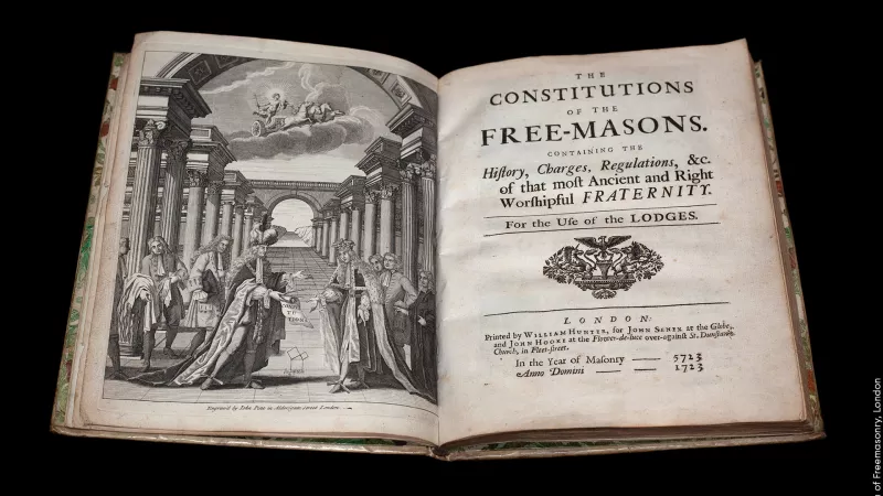 Andersons Constitutions the history of Freemasonry