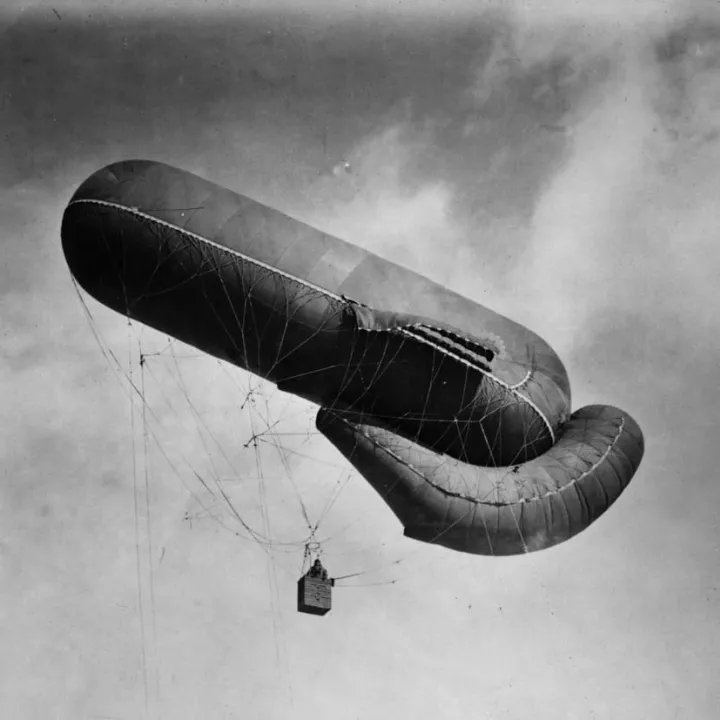 Captured German Balloon