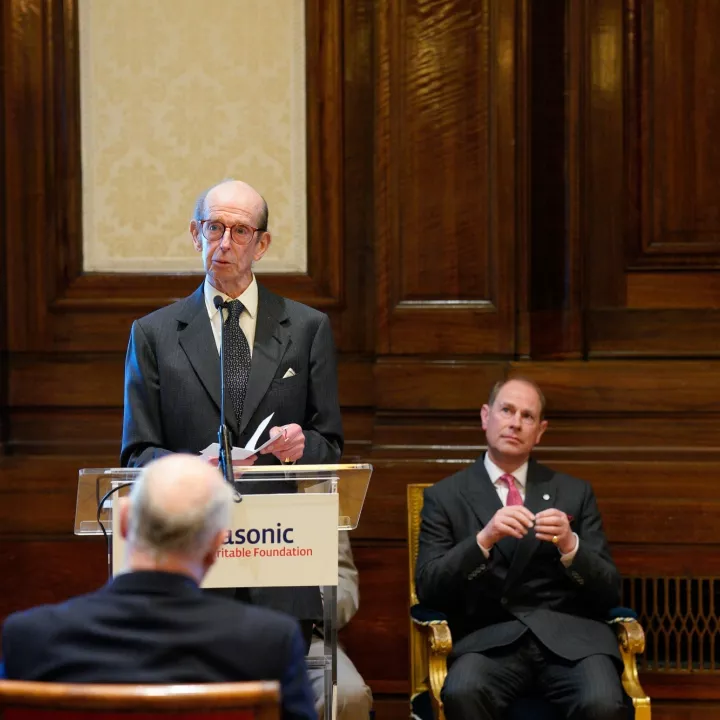 HRH The Duke of Kent and HRH The Earl of Wessex at the DoE Award Donation