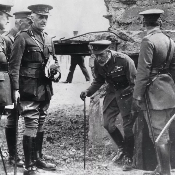 King George V at Ypres, c.1915