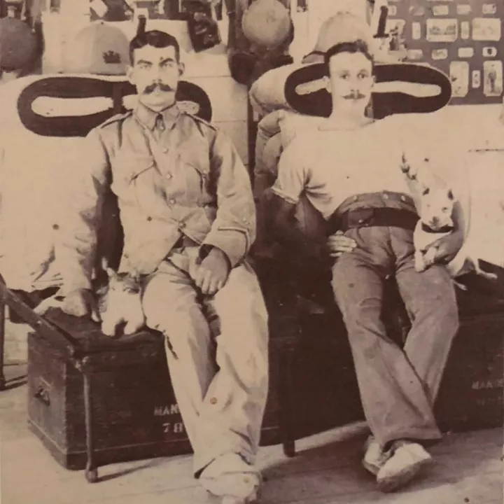 Kitchener and Claude Conder co-authors of the Survey of Western Palestine, c.1874