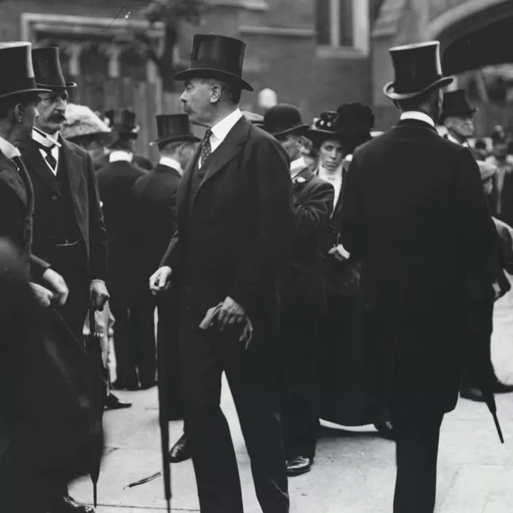 Kitchener at the Coronation rehearsal at Westminster Abbey, London, June 1911