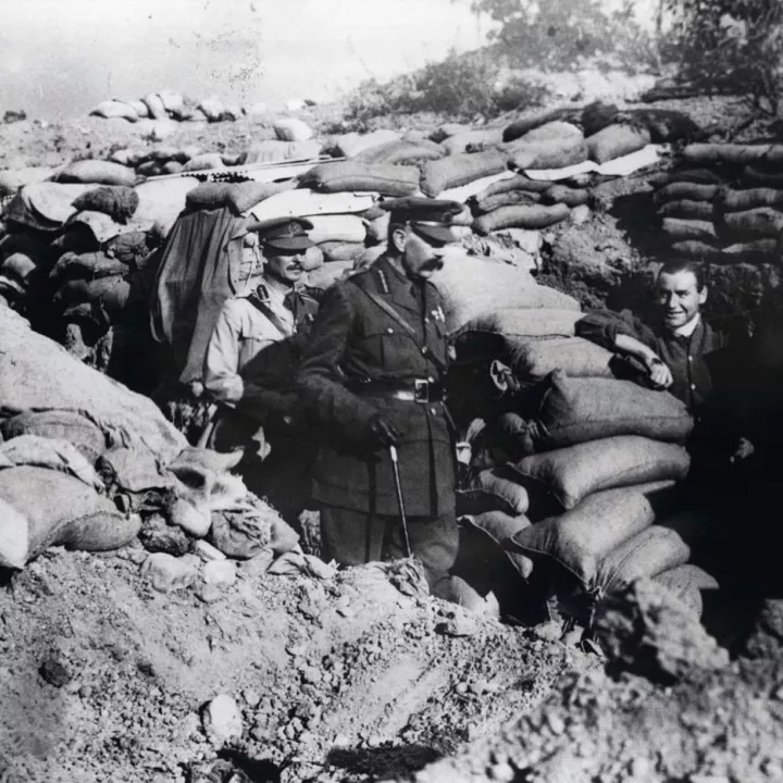 Lord Kitchener Visits the Trenches in Gallipoli