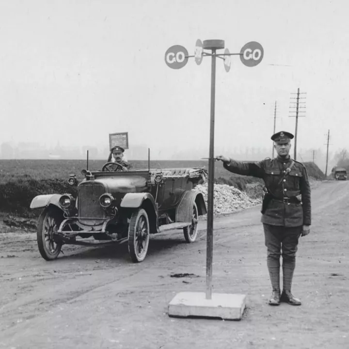 Novel British military control used in France, c.1917