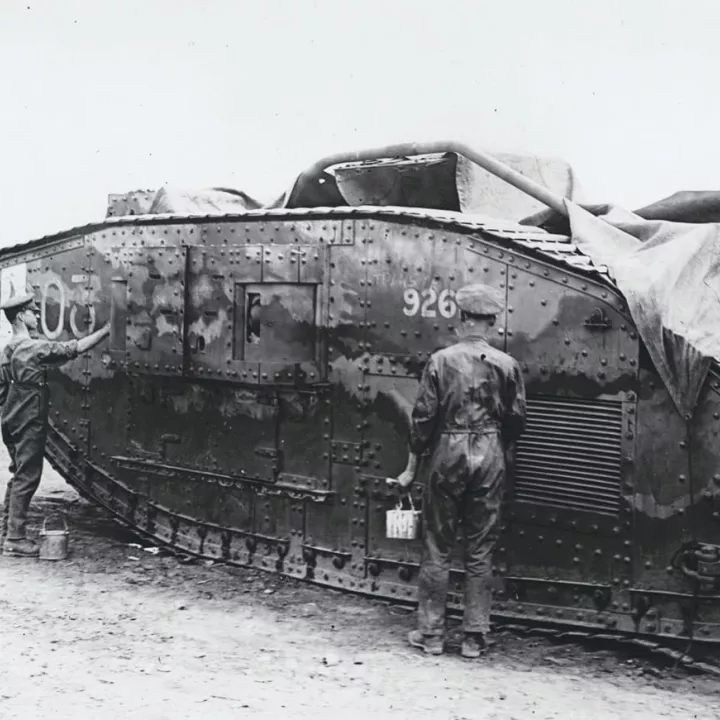 Painting Camouflage on Tank