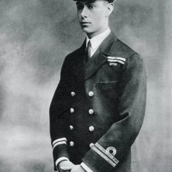 Prince Albert in the uniform of a Lieutenant in the Royal Navy, c.1918