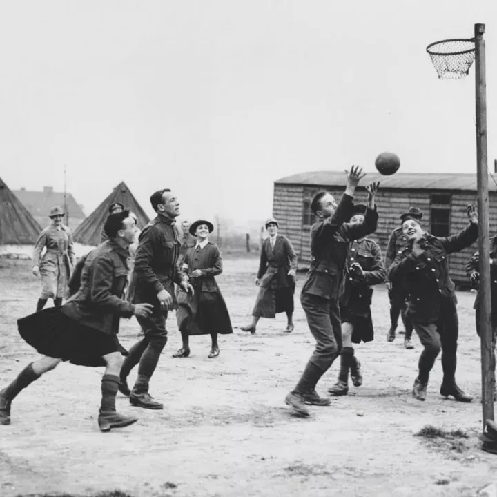 Recovering Soldiers Play Basketball