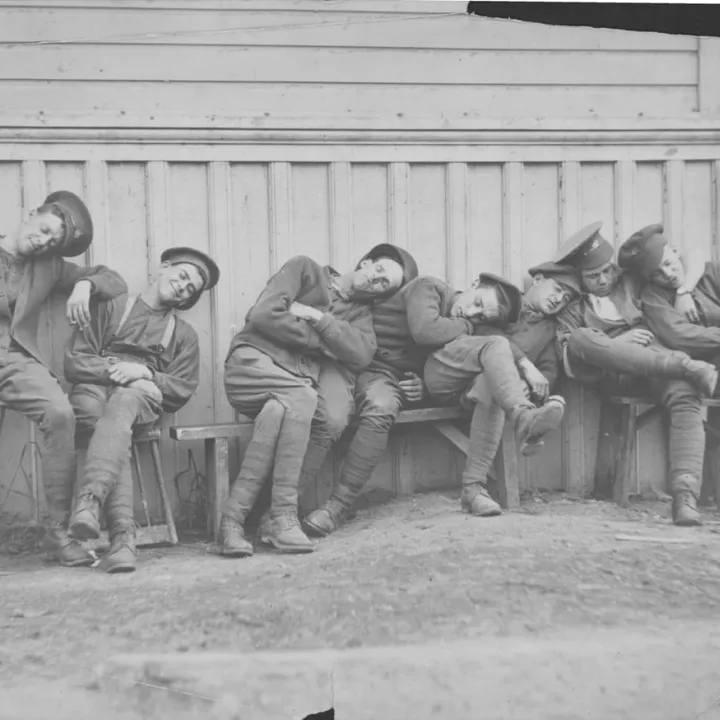 soldiers sleeping