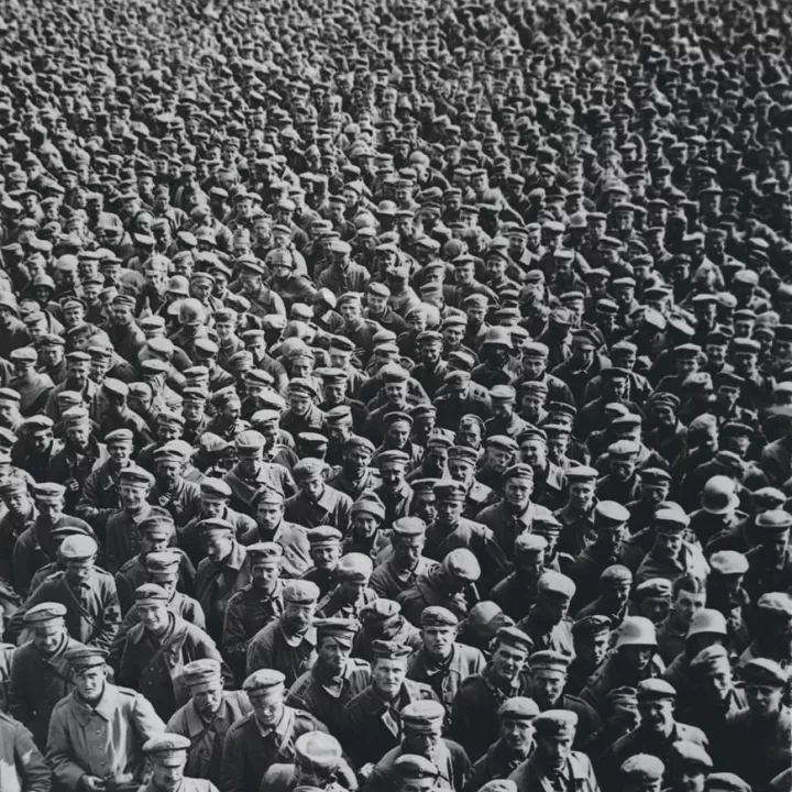 Batch of Prisoners taken in British sector of the Western Front, c.1916