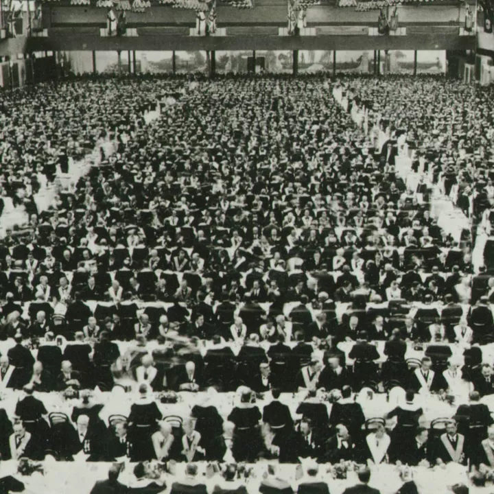 Masonic Million Memorial Fund lunch, Olympia London in 1925 at Museum of Freemasonry in London